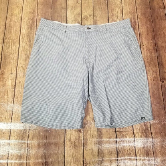 adidas Shorts Adidas Mens Shorts Gray 42 Ultimate 365 Gingham 1